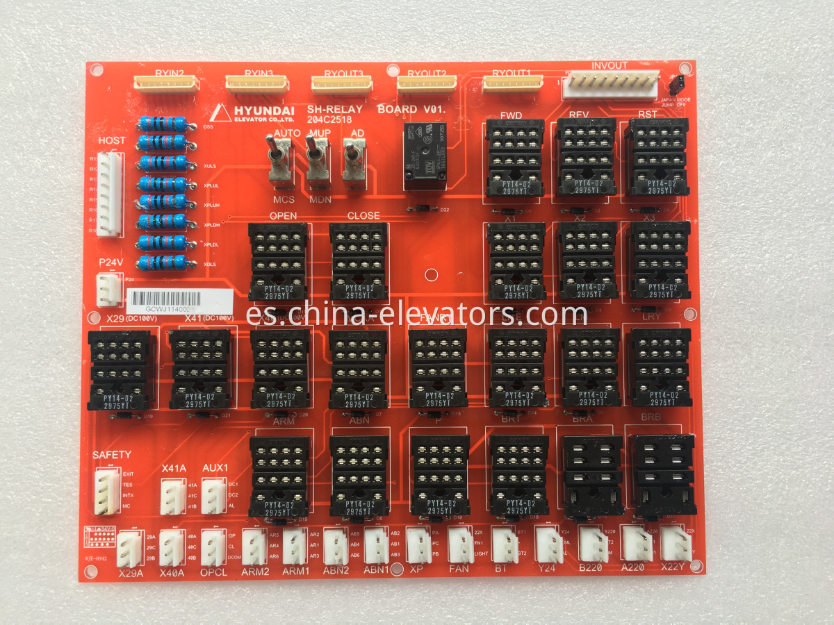 Tablero de SH-Relay para Hyundai Marine Elevators 204C2518 SH-RELAY BOARD for Hyundai Marine Elevators 204C2518
